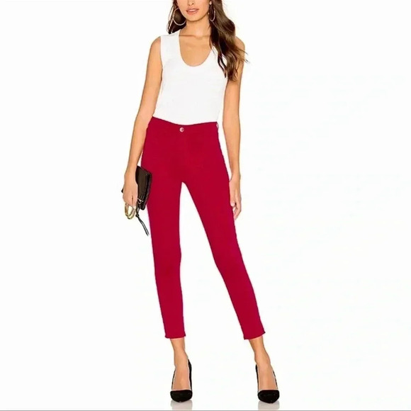 L'AGENCE Margot High Rise Skinny pants wine‎ 25 - Picture 1 of 10